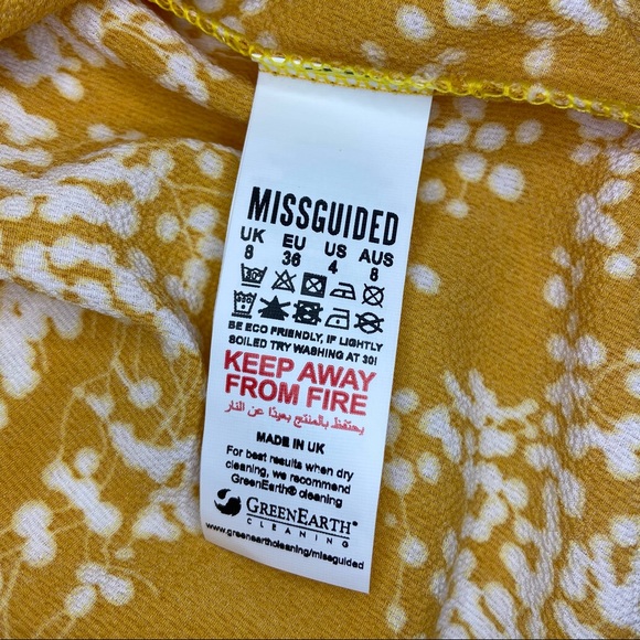 MISGUIDED Frill Hem Tie Front Blouse - Picture 9 of 9